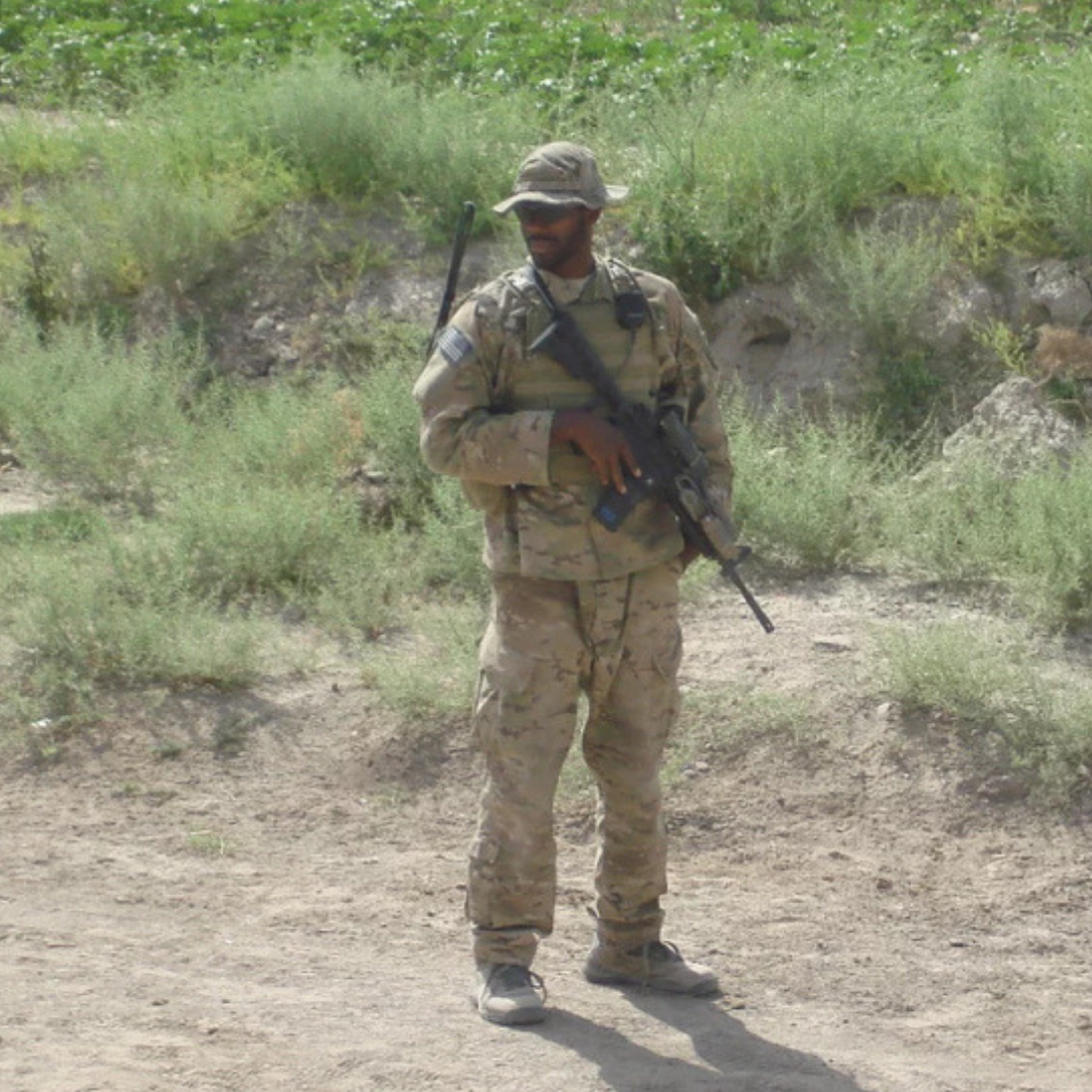 Picture shows Travis Daigle deployed to Afghanistan, February 2011 to February 2012.